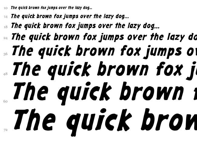 Gargle font waterfall